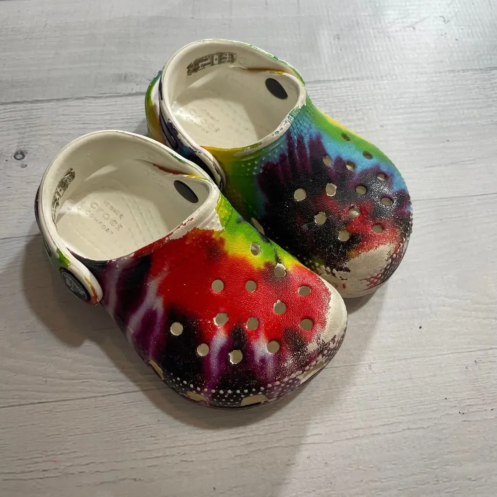 Crocs kids rainbow tie dye little kids‎ 5